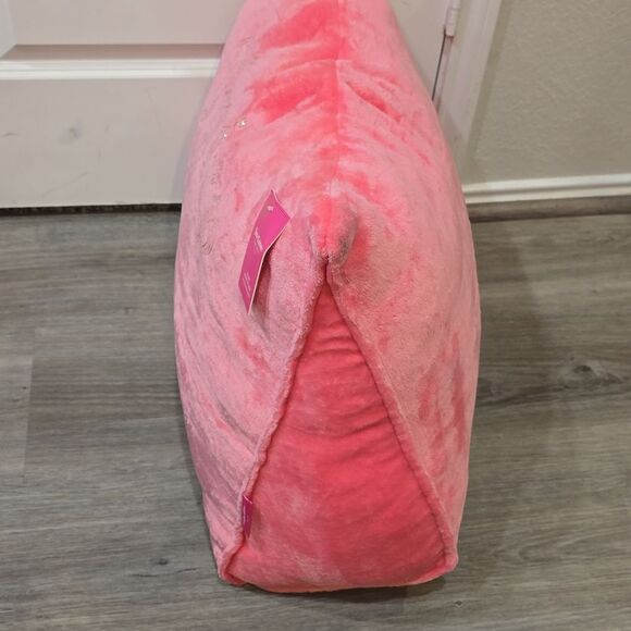 Juicy Couture Home Rhinestone Logo Plush Wedge Pillow w/Phone Pocket - Picture 5 of 7